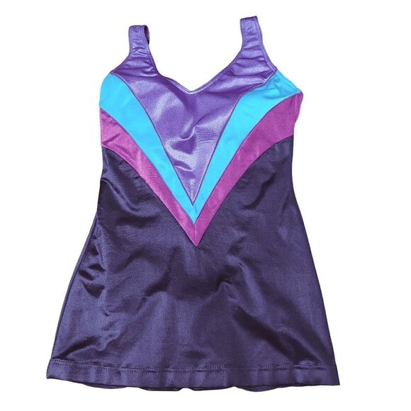 Maillot Batten Womens VTG 90s Color Block One-Piece Swimsuit - Picture 1 of 6
